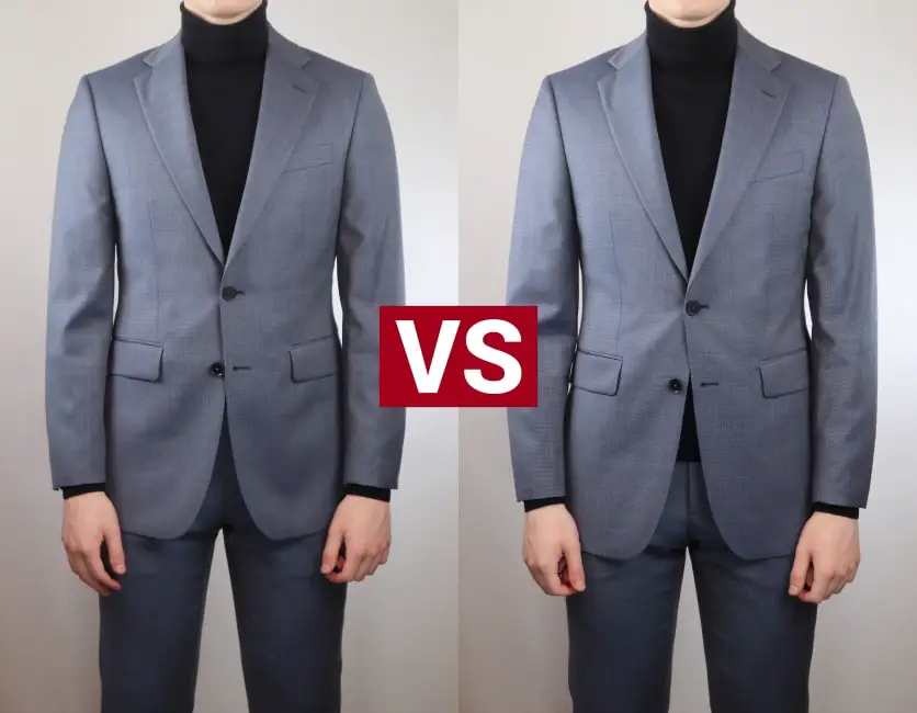 Turtleneck sweater tucked in vs not tucked in infographic