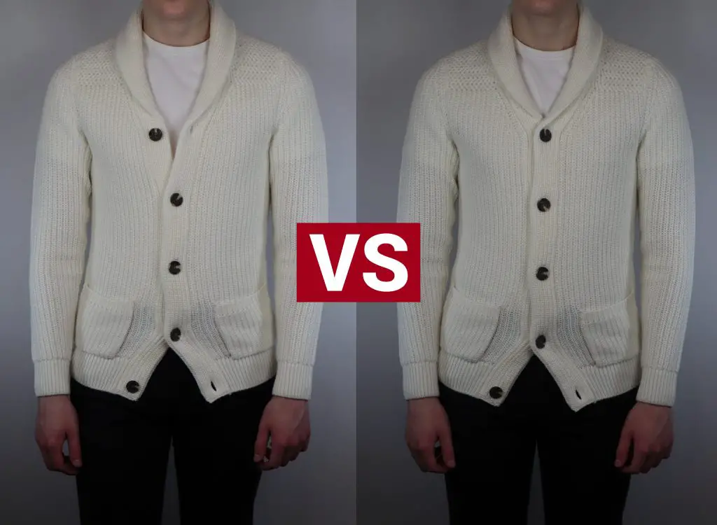 How to button the top button of a shawl collar sweater